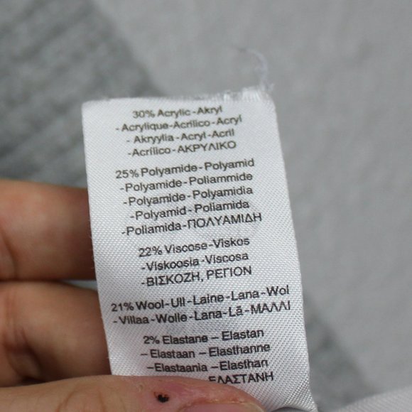 Cheap Monday Grey Rival Knit Mock Neck Ribbed Sweater sz M - Picture 3 of 6